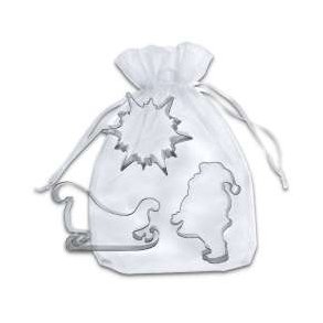 Udstikkerst, jul, 3 dele i rustfri stl  75-105 mm