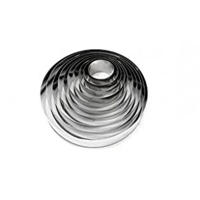 Udstikkerst 10 dele, udfrt i rustfri stl, sttet leveres i dse  10 stk. fra 30 til 120 mm