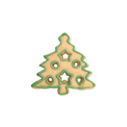 Udstikker med prg juletr 8 cm rustri stl