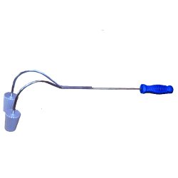 Krustadejern dobbelt, med riller og plasthndtag