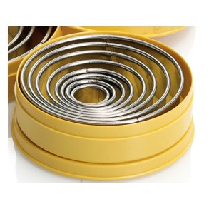 Udstikkerst 5 dele, RUSTFRI