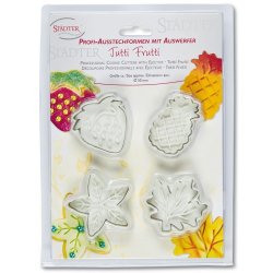 Udstikker med udstder og prgning, frugt 4 dele