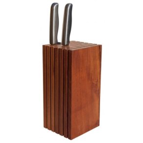 Knivblok i robinie tr 13x13x26 cm design Knud Holscher