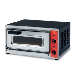Pizzaovn til 1 pizza 400 med glaslge, 500 grader 11 cm hj