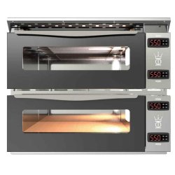 Powerking MAX elektronisk tredobbelt Pizzaovn til 3x1 pizza 360 550 grader