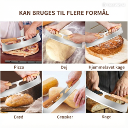 Pizzakniv med tr�greb 35cm