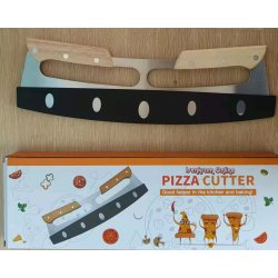 Pizzakniv med trgreb 35cm