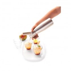 Sifon 0,5 liter i aluminium. med 3 sprjtetyller