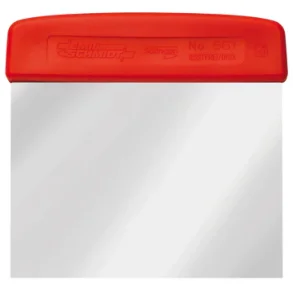 Dejskraber st�l 13,5x13,5 cm, r�d, skarpe hj�rner