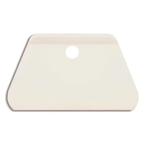 Plastskraber med fingerhul hvid, konisk 20,5x12,5 cm