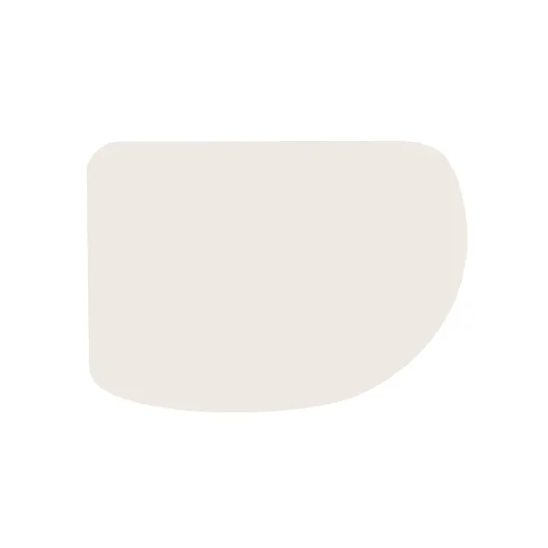 Plastskraber asymmetrisk, hvid, 12,5x8,7 cm