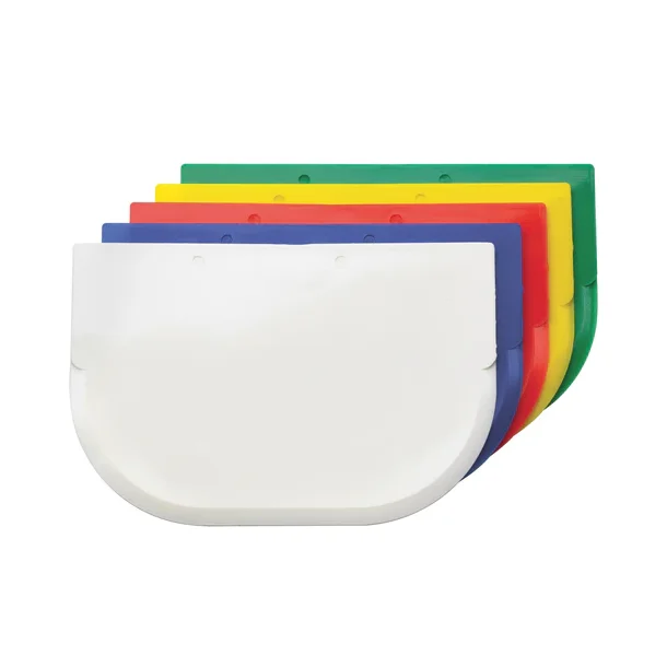 Plastskraber buet, bl�, 14,7x10 cm