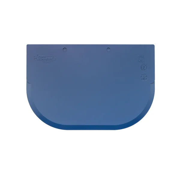 Plastskraber buet, bl�, 14,7x10 cm, Detekterbar