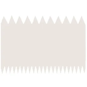 Plasttandskraber hvid, 11x7,5 cm