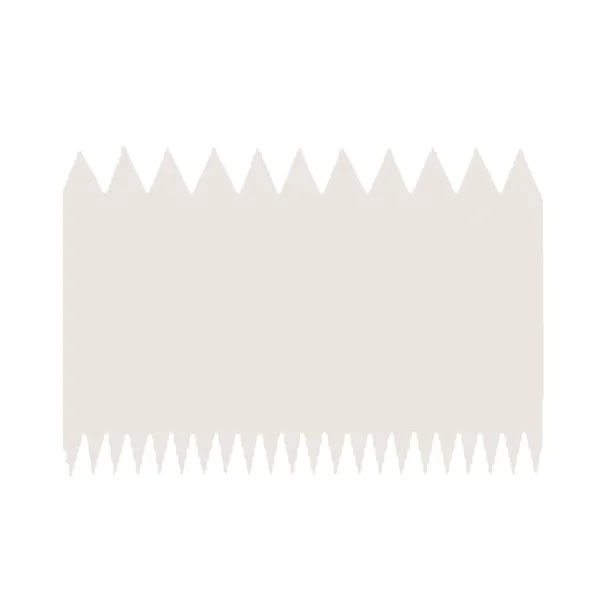 Plasttandskraber hvid, 11x7,5 cm