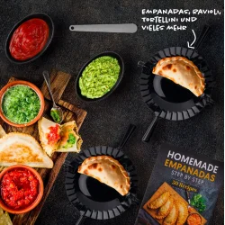 Empanada-s�t med forme og opskriftsbog