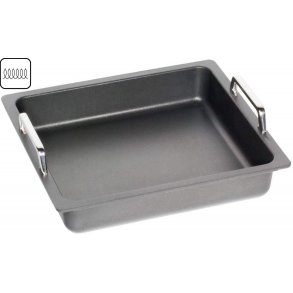 Bradepande til induktion GN-2/3 H=5,5 cm med rustfri greb