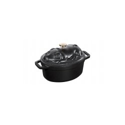 Staub cocotte "Gris" 17 cm, sort 