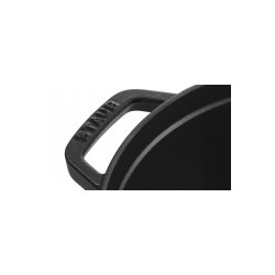 STAUB Cocotte stbejern, sort , oval , 31 cm