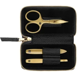 Zwilling Twinox Gold neglest 3 dele i sort etui