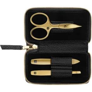 Zwilling Twinox Gold neglest 3 dele i sort etui