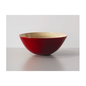 Bambusskl, blank rd 26 cm H 11 cm