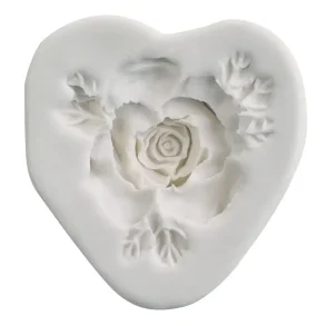 Silikone Deko-Flex form til rose med blade