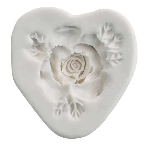 Silikone Deko-Flex form til rose med blade