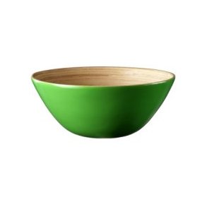 Bambusskl, blank grn 26 cm H 11 cm