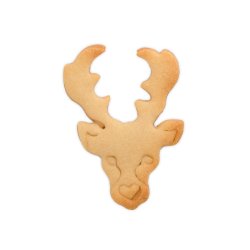 Udstikker hjortehoved 6 cm rustfri stl