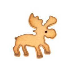 Udstikker elg 7,5 cm rustfri stl