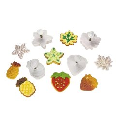 Udstikker med udstder og prgning, frugt 4 dele