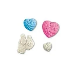 Silikone Deko-Flex form hjerter og duer