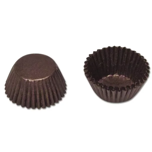 Papirsform - pralinerform -  mini muffinsform, brun