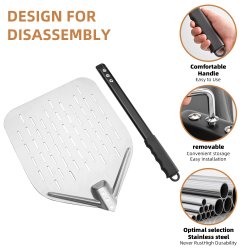 Pizzaspade IO perforeret 30 cm 35 cm greb