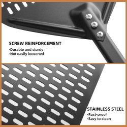 Pizzaspade IO perforeret 30 cm 35 cm greb