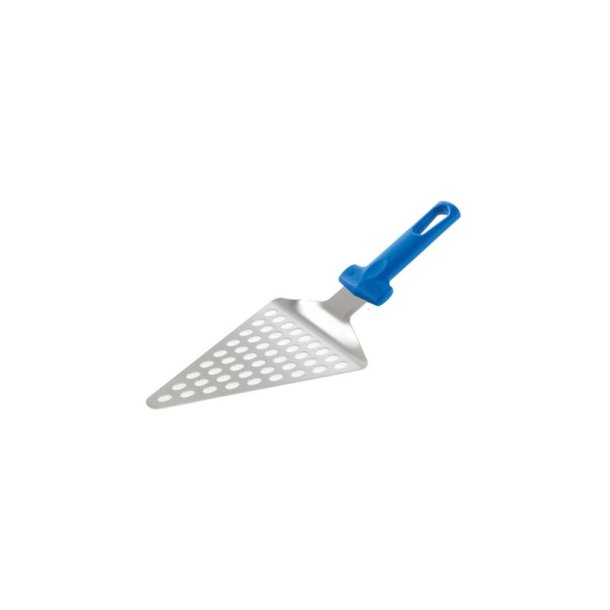 Gi Metal trekantet pizzaserveringspalet, perforeret.