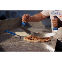 Pizzaskrer vuggekniv fra GI Metal "Pizza Rocker Cutter"