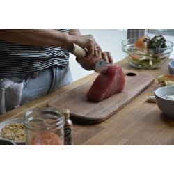  Santokukniv 18 cm, Birk, Glatslebet