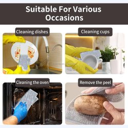 Rustfri rengringsklud ca.20x20 cm