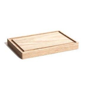 Bfplanke Ask, Strrelse 220 x 150 x 26 mm  Solid bfplanke med saftrille.