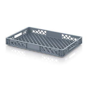 Stabelkasse med �ben side og bund 7,5 cm h�j