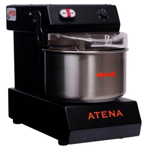 Spirallter ATENA til 6 kg dej 230v, sort, Frit leveret