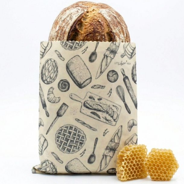 Br�dpose med bivoks fra �kologiske bistader 25x32 cm
