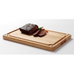 Skrebrt i bgetr, 31x31x2,6 cm med saftrille p den ene side