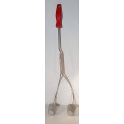 Krustadejern dobbelt, glat og trhndtag