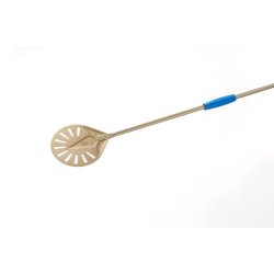 Pizza turner, GOLD perforeret 20 cm L=120 cm