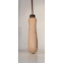 Krustadejern �4 enkelt, glat med tr�h�ndtag